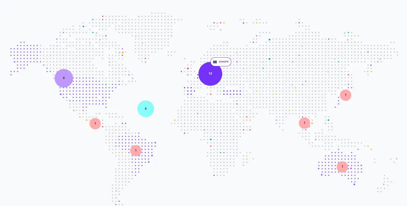 EWF Dots Map